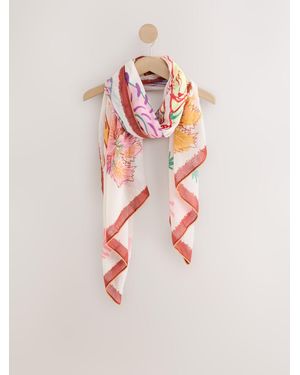 Next Multi Picot Cat Lightweight Scarf - Pink