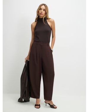 River Island Double Strap Footbed Sandals - Brown