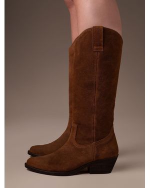 Celtic & Co. Mid Length Cowboy Boots - Brown