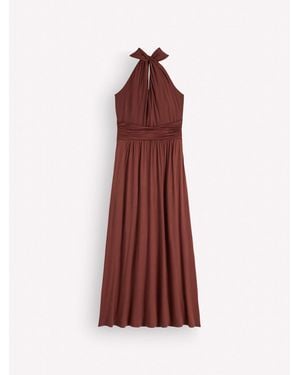 Boden Sydney Twist Neck Jersey Dress - Red
