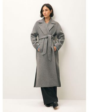 Marella Emme Marella Cadmio Belted Wrap Coat - Gray