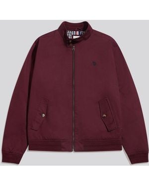 U.S. POLO ASSN. U. Polo Assn U. Polo Assn Cotton Twill Harrington Jacket - Red