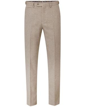 Skopes Stone Tailored Fit Jude Tweed Suit Pants - Gray