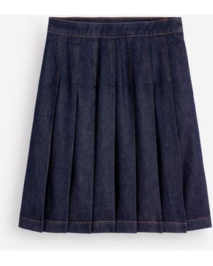 Boden Aya Denim Skirt - Blue