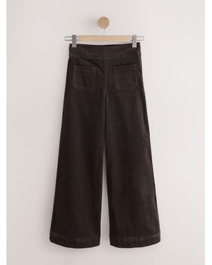 Next Chocolate N. Premium Corduroy Super Wide Leg Pants - Brown