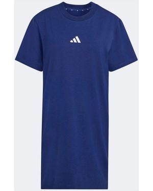 adidas Essentials 3-Stripes Tee Dress - Blue