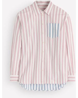 Boden Sienna Relaxed Cotton Shirt - Pink