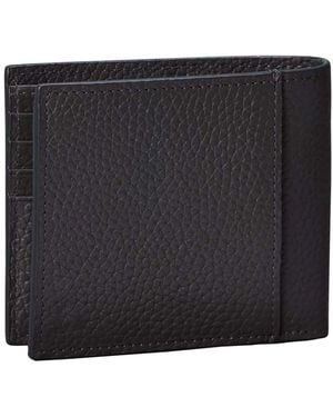 Calvin Klein Calvin Klein Leather Rfid Foil Logo Billfold Wallet - Black