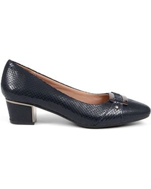 Pavers Heeled Court Shoes - Blue