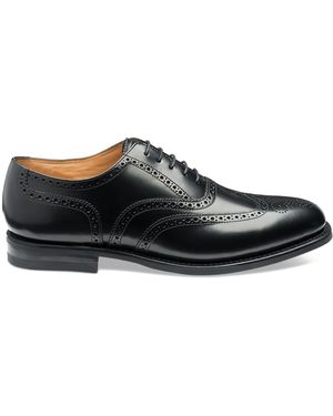 Loake 302Brg Polierte Brogue Oxford-Schuhe Aus Leder - Schwarz