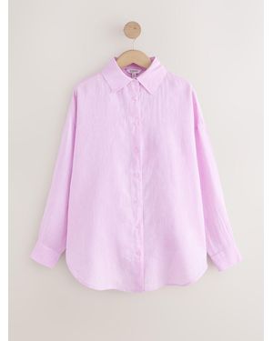 Next N. Premium 100% Linen Shirt - Pink