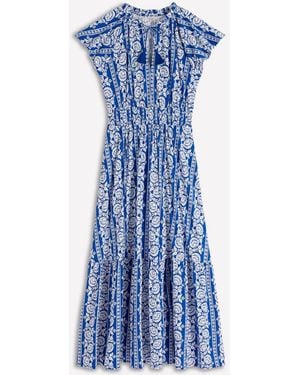 Boden Tala Tiered Jersey Maxi Dress - Blue