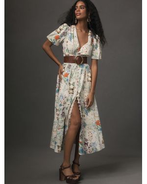 white christmas dresses Ruffle Shift Dress-Pearl – Jolie Vaughan Boutique main image 0