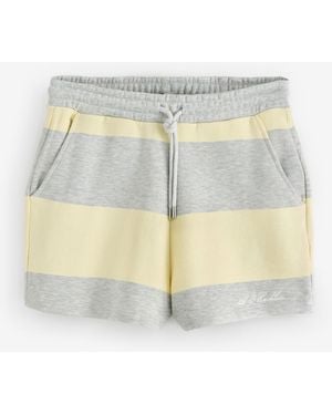 4th & Reckless Alba Striped Sweat Shorts - White