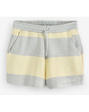 4th & Reckless Alba Striped Sweat Shorts - White