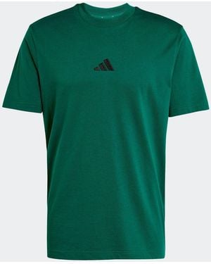 adidas Essentials Small Logo Single Jersey T-Shirt - Green