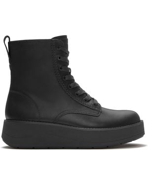 Fitflop Gen-Ff Roam Leather Lace Up Boots - Black