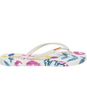 Superdry Printed Flip Flops - White