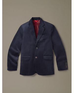 aubi Marlborough Cord Suit Blazer - Blue