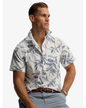 Superdry Vintage Loom Short Sleeve Shirt - Grey