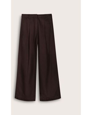 Baukjen Teresa Cotton Wide Leg Pants - Brown