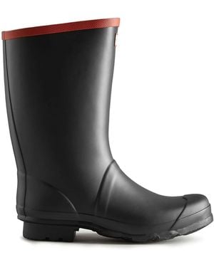 HUNTER Argyll Short Knee Wellies - Black