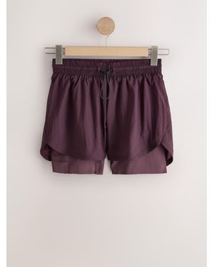 Next High Waisted Dry Tech 2-In-1 Sport Shorts - Purple