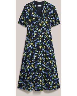 Hobbs Petite Sidonie Dress - Blue