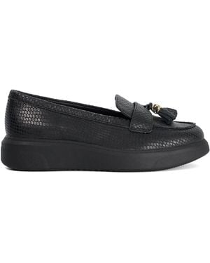 Dune Leather Glissade Loafers - Schwarz