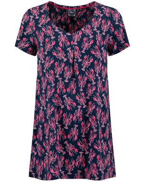 Weird Fish Nuri Printed Viscose Tunic - Purple