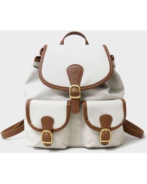 Crew Canvas Buckle Backpack - Natural