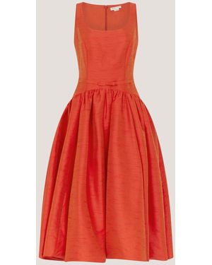 Monsoon Mila Fit And Flare Midi Dress - Red