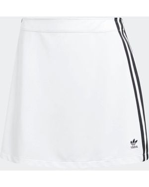 adidas Originals 3 Stripe Mini Skirt - White