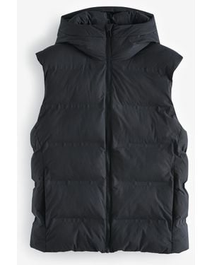 Next Shower Resistant Hooded Gilet - Black
