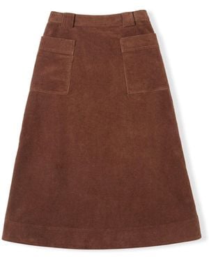 Celtic & Co. Utility Cord Skirt - Brown