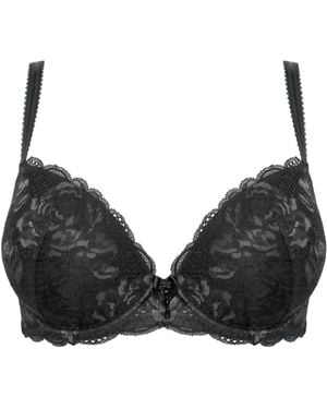 Pour Moi Pour Moi Push Up Ooo La La Underwired Bra - Black