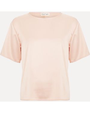 Phase Eight Phase Eight Francesca Pale Satin Top - Natural