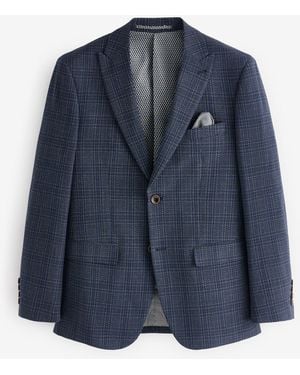 Skopes Tailored Fit Jeremiah Checked Jacket - Blue