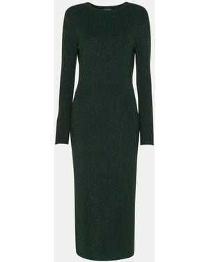Whistles Petite Annie Sparkle Knit Dress - Green