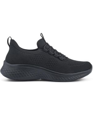 Pavers Wide Fit Easy Step - Black