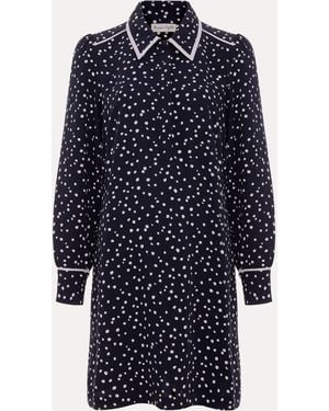 Phase Eight Spot Tunic Dress - Blue