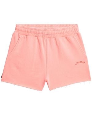 Superdry Bolt Essential Logo 100% Cotton Shorts - Pink