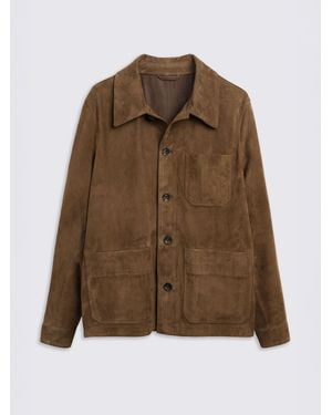 Moss Suede Shacket - Brown