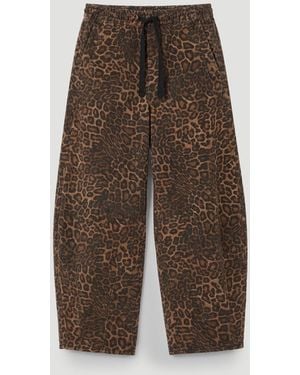 Hush Rina Pull On Barrel Leg Pants - Brown