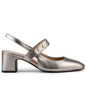 Jones Bootmaker Xeneva Leather Mary Janes Shoes - White