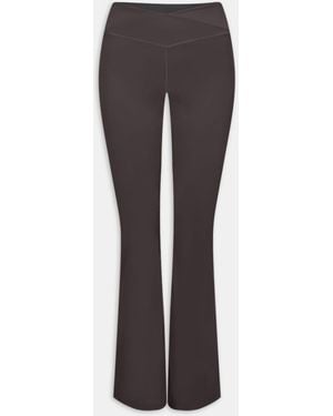 Tala Flare Dayflex Wrap Yoga Pants - Brown