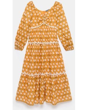Mint Velvet Floral Print Maxi Dress - Yellow