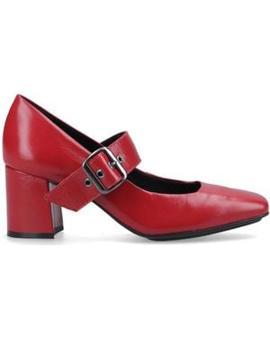 Hush Puppies Celcilia Buckle Heel - Red