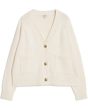 Albaray Relaxed V-Neck Cardigan - Natural