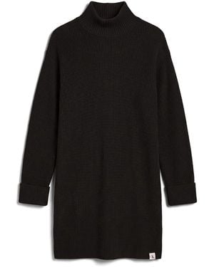 Calvin Klein Relaxed Rib Mini Dress - Black